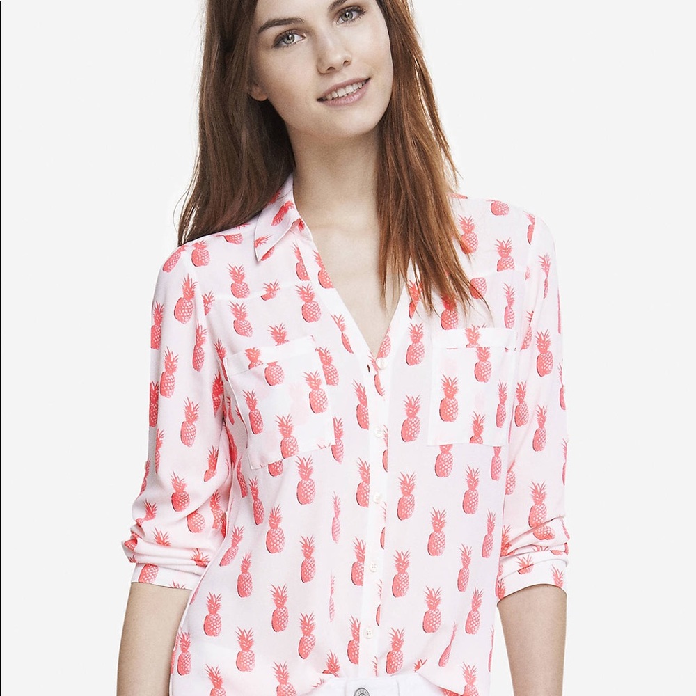 Express Pineapple Portofino Shirt